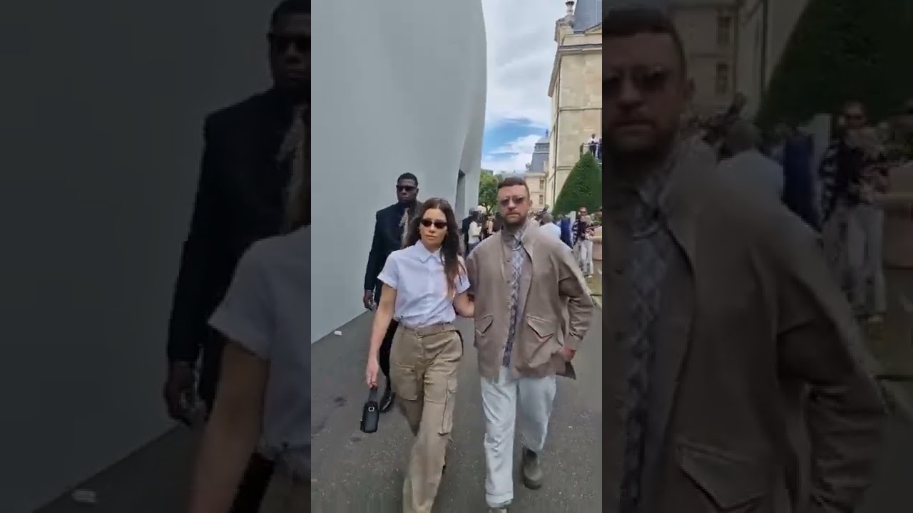 #justintimberlake #jessicabiel #dior #fashionweek #shorts