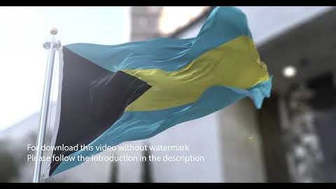 Bahamas flag with 3d effect blowing in the wind 3D Flag V2 long