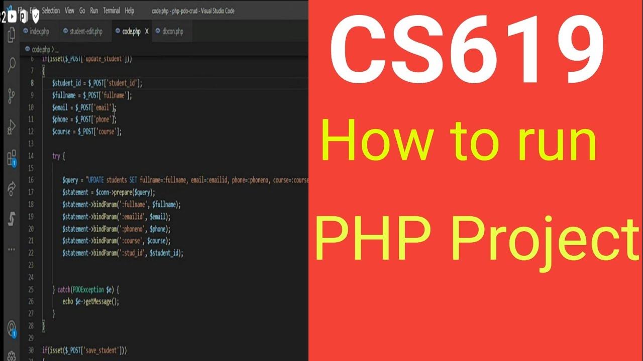 How to run your PHP project on xampp server - YouTube