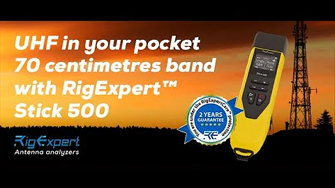 UHF in your pocket 70 centimetres band with RigExpertTM Stick 500
