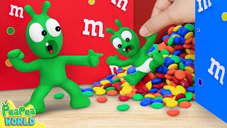 Save Baby Pea Pea From M&M Maze - Pea Pea World - Cartoon for kids