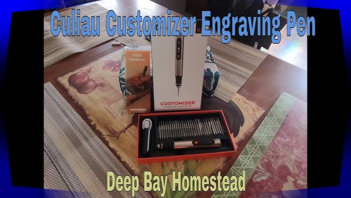 Culiau's Customizer Engraving Pen: Ultimate Cordless Portable for Artists &  DIYers - Engrave 50+ Surfaces - Beginner Friendly - Rechargeable - Free 30  Bits & Mastery Guide 