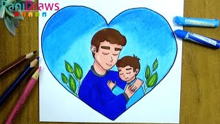 Como Dibujar A Padre E Hijo Paso A Paso Youtube