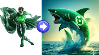 Superheroes but Amazing Shark l Avengers (Marvel & DC)