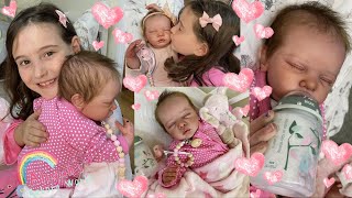 REBORN BOX OPENING & NIGHT ROUTINE with our NEWBORN BABY GIRL