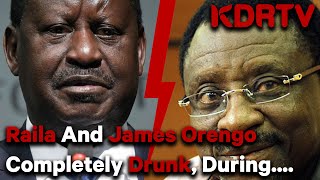 RAILA AND JAMES ORENGO COMPLETELY DRUNK, DURING CHRISTMAS CELEBRATIONS. | KDRTV News