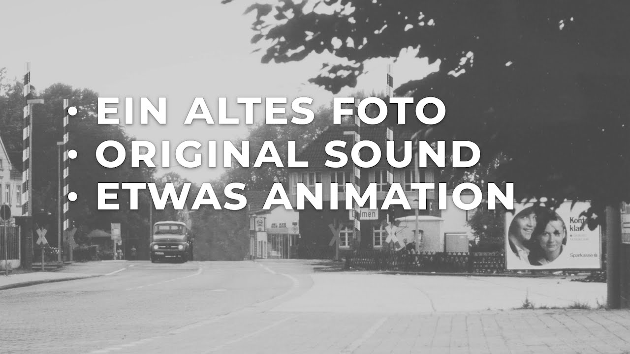 Die »Glückauf-Schranke« in Dülmen, Bahnübergang auf der B474, Anfang 1980er Jahre