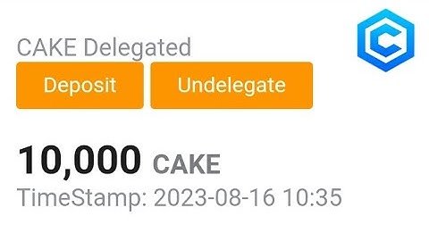 uko wakora delegate kuri mining ya cake core #  delegate your cake core