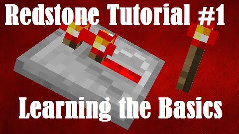 MineCraft Redstone Tutorial # 1: Learning The Basics