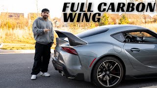 Carbon Fiber Wing for the Mk5 Toyota SUPRA!