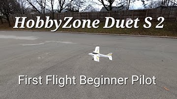HobbyZone Duet S 2 First flight with a beginner pilot.