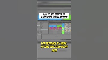 How to add effects to tracks with Ableton #shorts