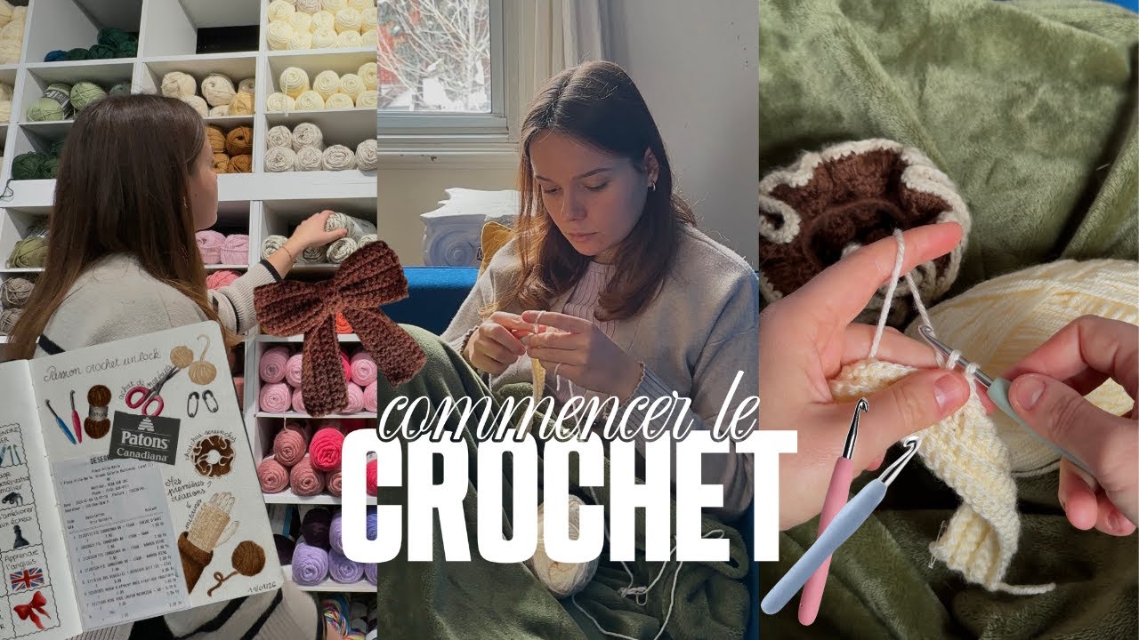 Je teste enfin le crochet 🧶 | premières créations & moments cosy