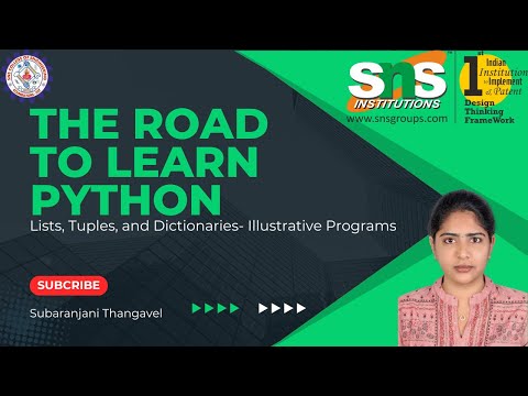 Lists, Tuples, and Dictionaries- Illustrative Programs | Subaranjani T | SNS Institutions