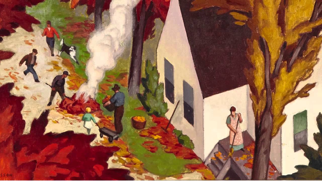 Alfred Joseph Casson, Leaf-Burning, Autumn in Ontario