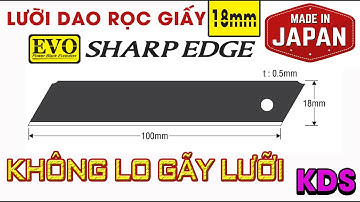Lưỡi Dao Rọc Giấy Không Đốt Nhật Bản 18mm KDS LB-10BNL | Tân Thành Phát