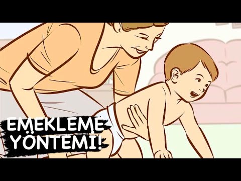 Video: Bebek kendi kendine emeklemeye başladığında