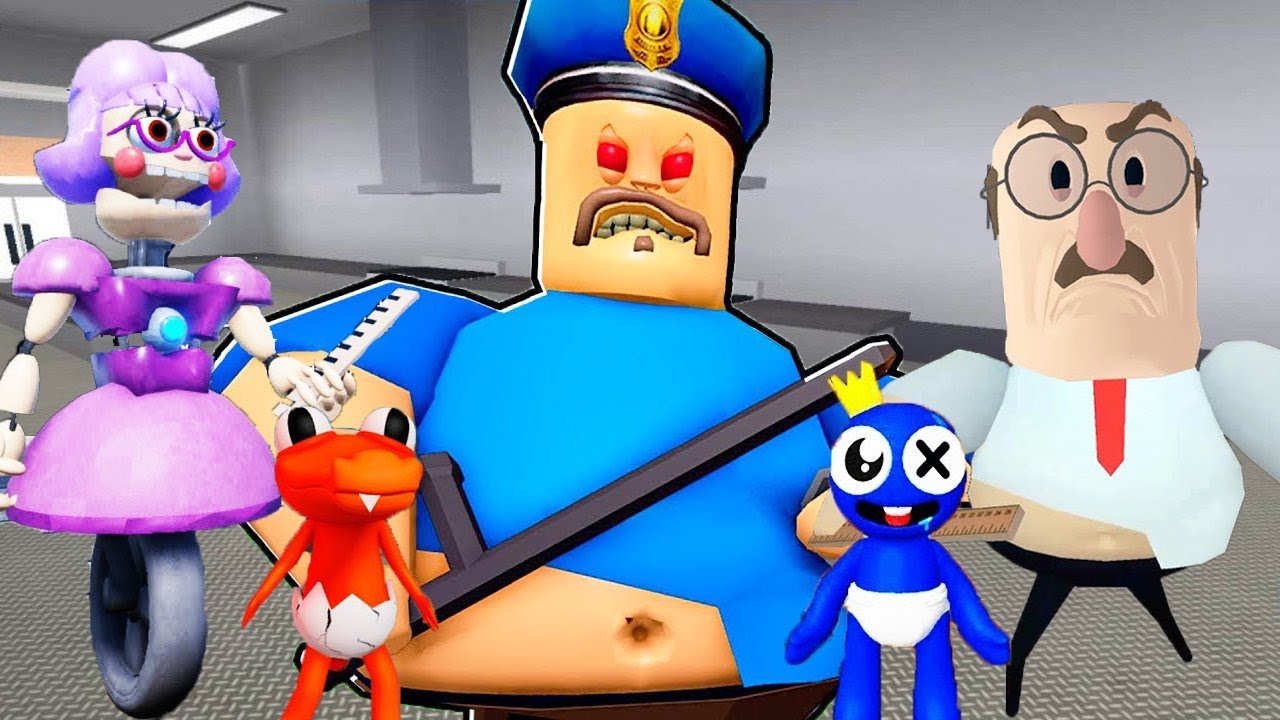 ROBLOX Scary Obby - Mr Yammy's, Grumpy Gran, Siren Cop's, Miss AniTron ...