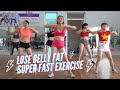 Lose belly fat super fast exercise  reduction of belly fat quickly  zumba class