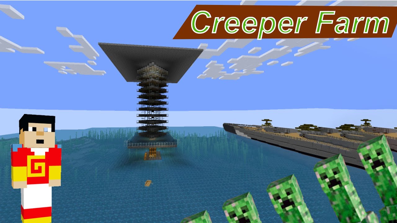 I MADE A CREEPER FARM MINECRAFT SURVIVAL SERIES GAMEPLAY #EPISODE16 ...