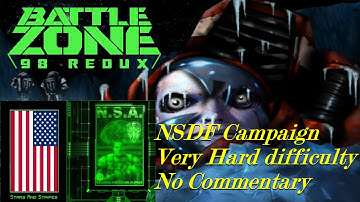 [Longplay, No Commentary] Battlezone 98 Redux (PC, 2016) Part 1/2 NSDF Very Hard Play-through