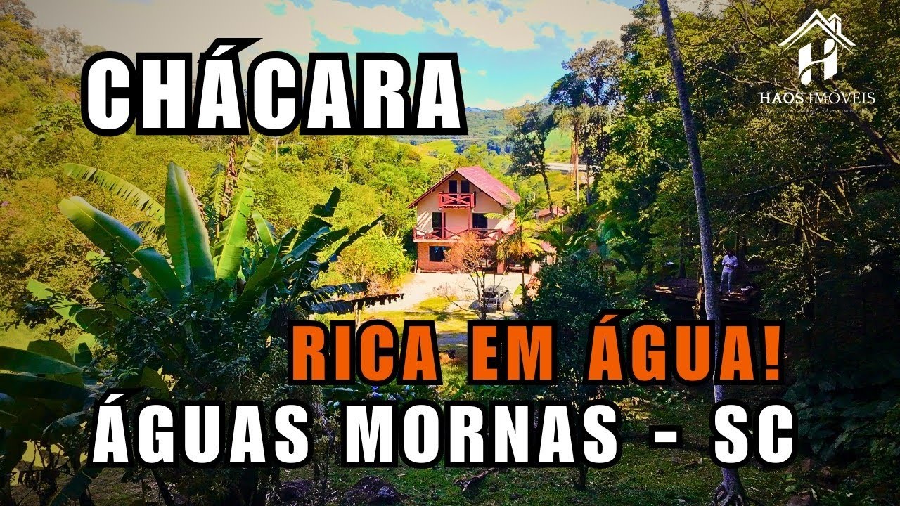 CHÁCARA EM ÁGUAS MORNAS - SC | NATUREZA, RIACHO E CACHOEIRA | IMÓVEIS RURAIS À VENDA