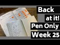 Getting Back into Functional Planning Pen Only Plan with Me 25