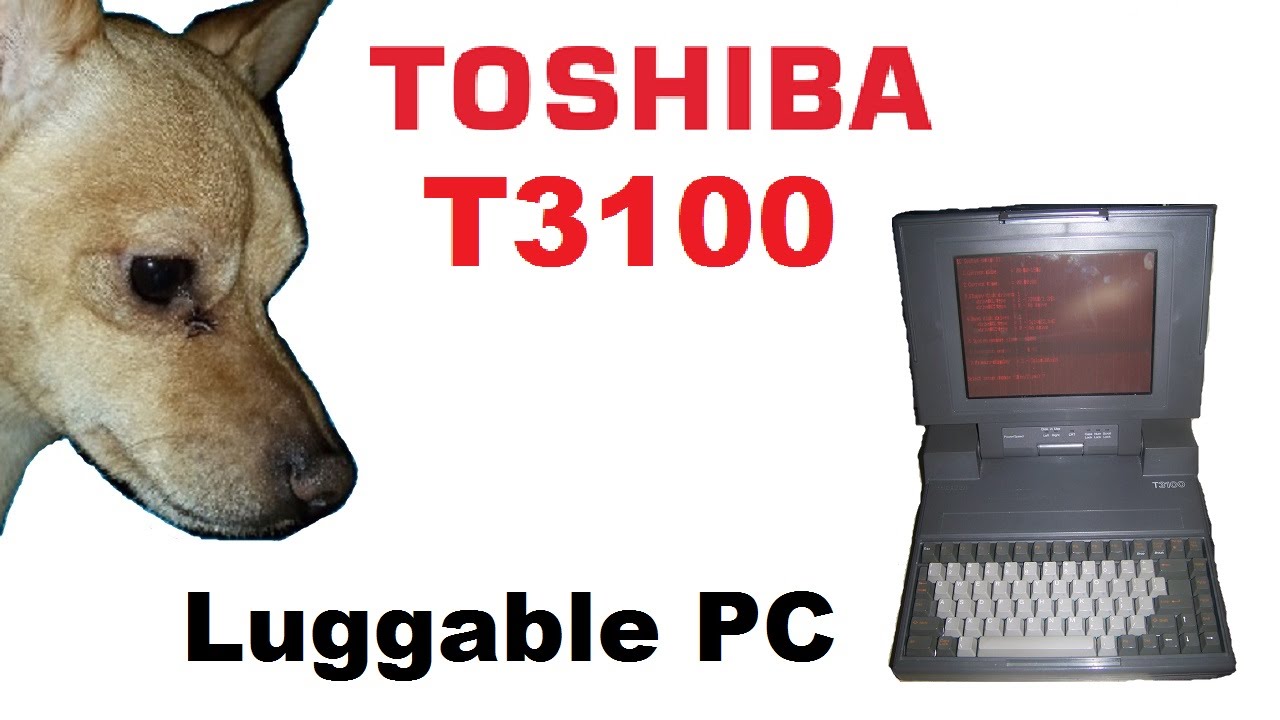 Toshiba T3100 - YouTube