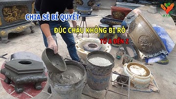 Chia sẻ bí quyết đúc chậu cảnh không bị rỗ từ a đến z|Khuôn Tổng Hợp