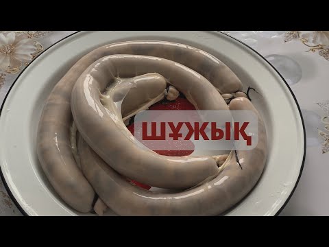 Шұжық. Жылқы етінен шұжық . Колбаса из конины . Sausage