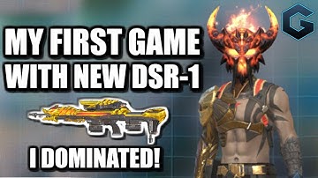 *NEW* DSR-1 GAMEPLAY + FIRST SOLO GAME w/ DSR 15 KILL! // Rules of Survival Mobile
