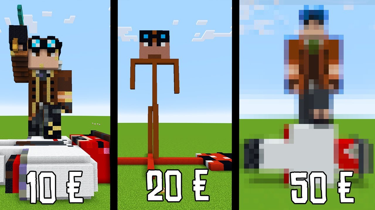 PAGO 3 BUILDER di MINECRAFT PER COSTRUIRE LA MIA STATUA!