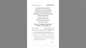 MCFT-004  DECEMBER-2022 QUESTION PAPER IGNOU