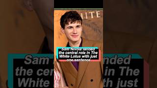 No one realized that Sam Nivola replaced Patrick Schwarzenegger's central role in The White Lotus