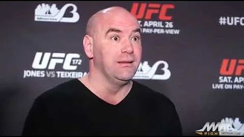 Dana White Impersonates Cris Cyborg in a dress loo...