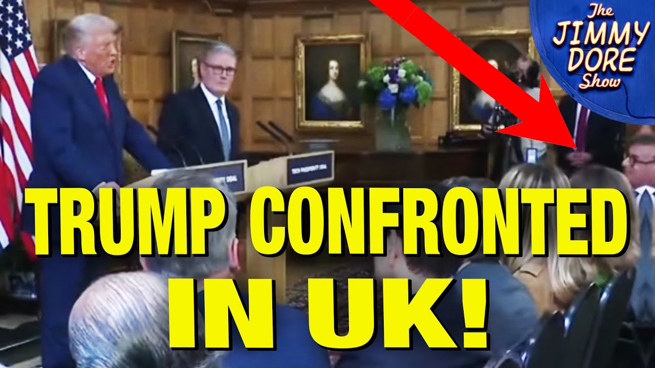 Trump CONFRONTED Over Gaza At U.K. Press Conference!