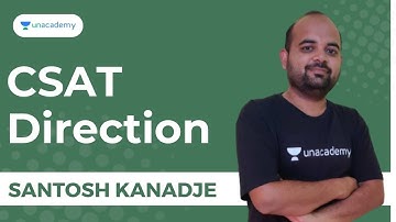 CSAT (Direction) Part 2 | Unacademy Live MPSC by Santosh kanadje