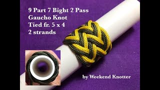 9 Part 7 Bight 2 Pass Gaucho Knot - by Tying Tutorial