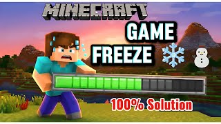 Minecraft game freeze problem | 100% Solution 😍 (2026) | #thecortexgamerz screenshot 2