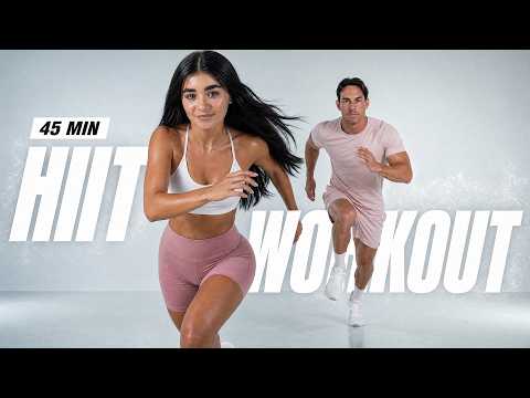 45 MIN CARDIO HIIT WORKOUT - ALL STANDING - Full Body, No Equipment
