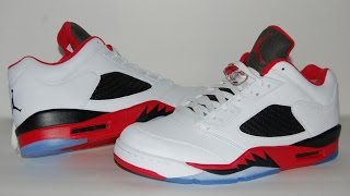 air jordan 5 low fire red