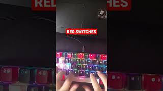 Blue Switches V Red Switches🔥😱 #fyp #trend #trending #keyboard #foryou #shorts screenshot 4