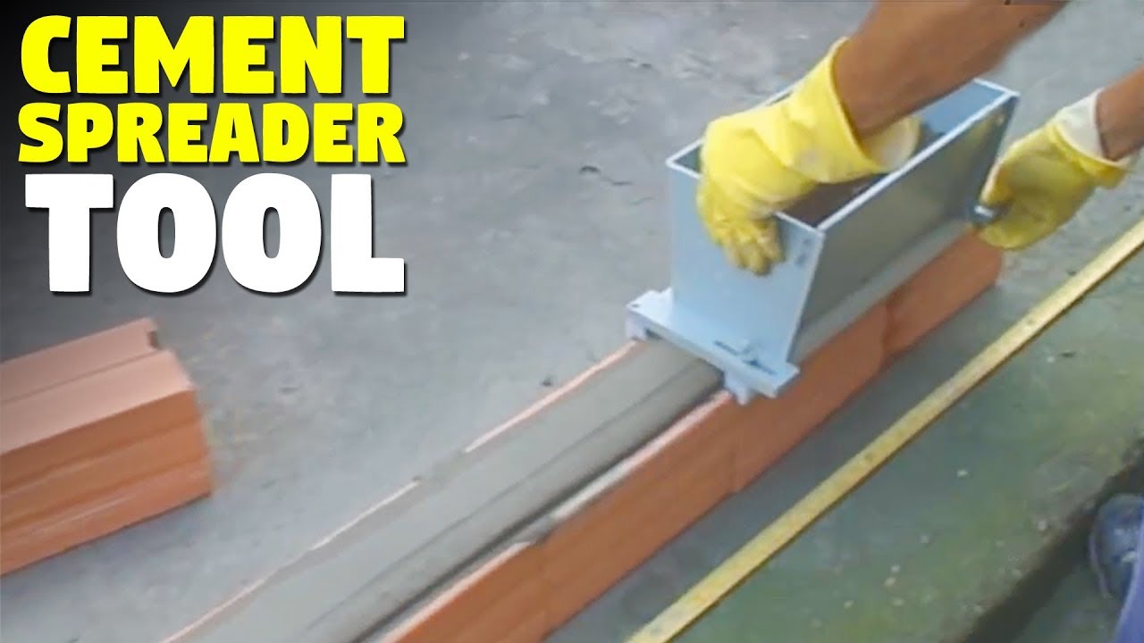 Simple Cement Spreader Hand Tool | Argafast's Mortar setter - YouTube
