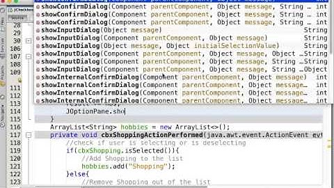 JCheckBox, and JRadioButton