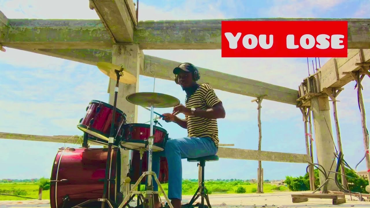 Drum battle fight with myself 