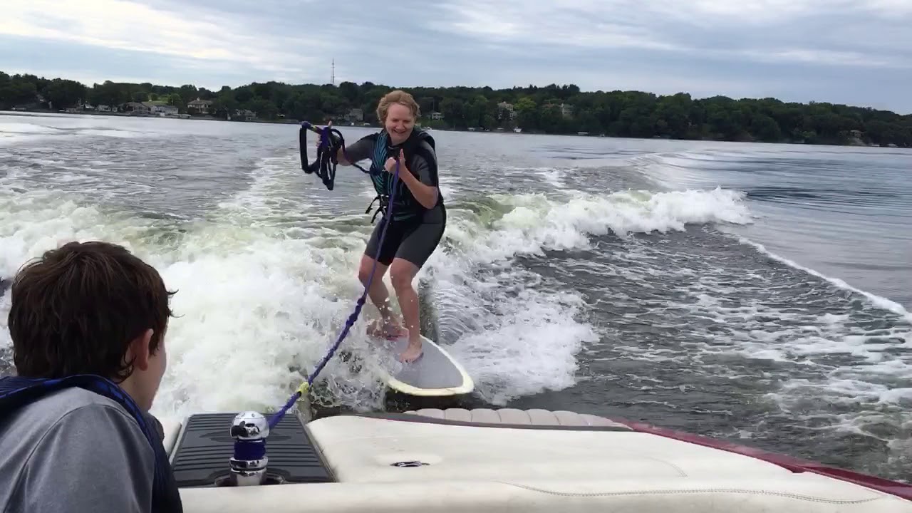 Tina wake surfing YouTube