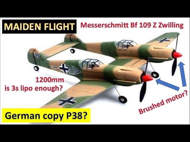 Victor's Messerschmitt Bf 109 Z Zwilling - Maiden Flight (Guan Li