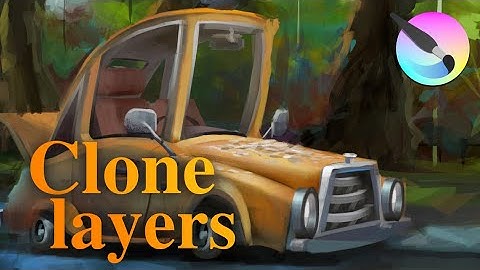 Krita 4.4.3 tutorial - clone layers, filter masks, transform masks