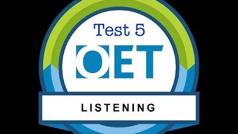 OET Listening Test 5 with ANSWERS  OET 2.0 updated Listening Sample Test for Doctors & Nurses