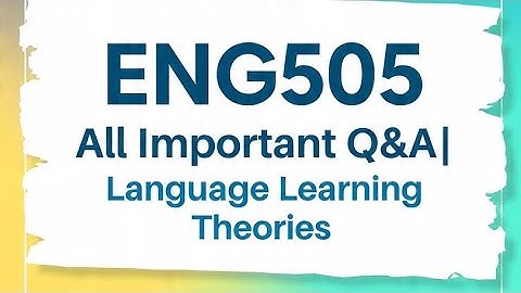 ENG 505 Lecture 1 all important questions answers with Urdu translation 